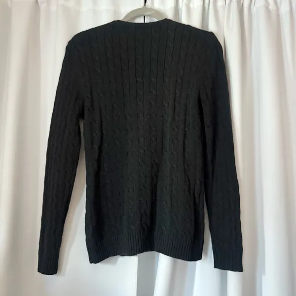 Lauren Ralph Lauren Cable-Knit V-Neck Sweater Medium - Image 2
