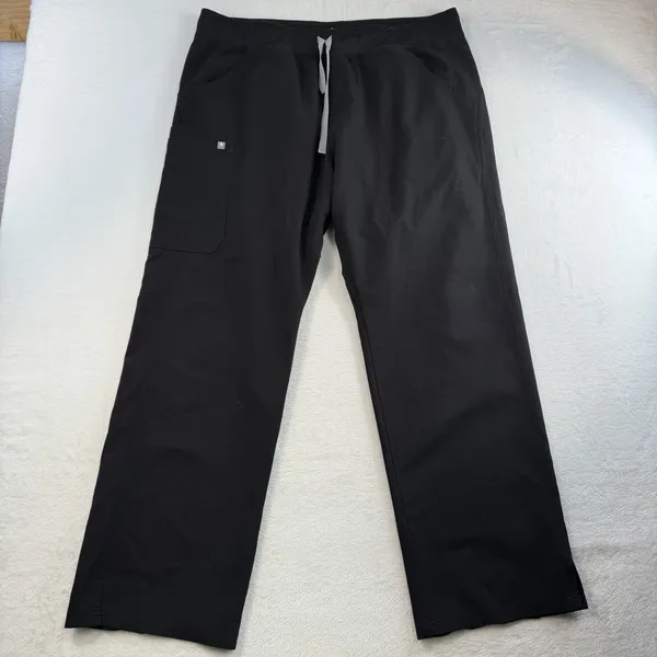 FIGS XL Black Pants Kade Cargo Scrub Straight Leg Doctor Nurse Dentists Women’s - Image 3