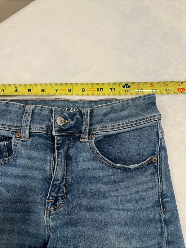 American Eagle Next Level Stretch Denim Shorts - 6 Long - Image 5
