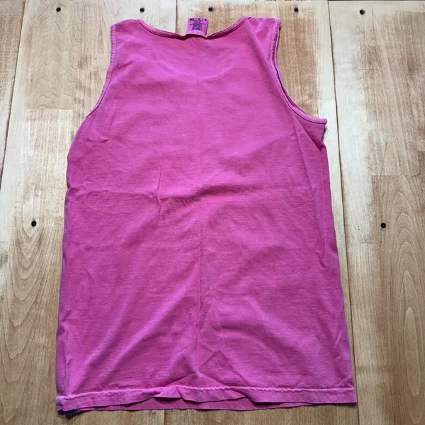 Comfort Colors Pink‎ Pina Coladas Tropical Leopard Graphic Tank Top Small - Image 5