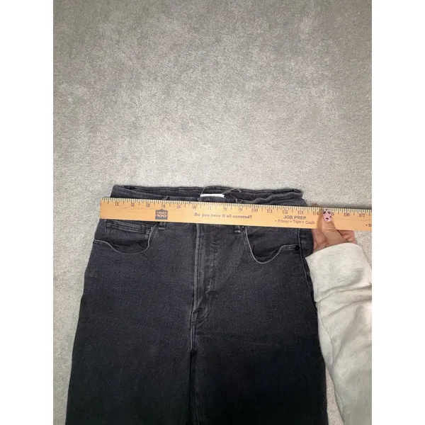 good american good legs straight jeans black 10/30 - Image 9