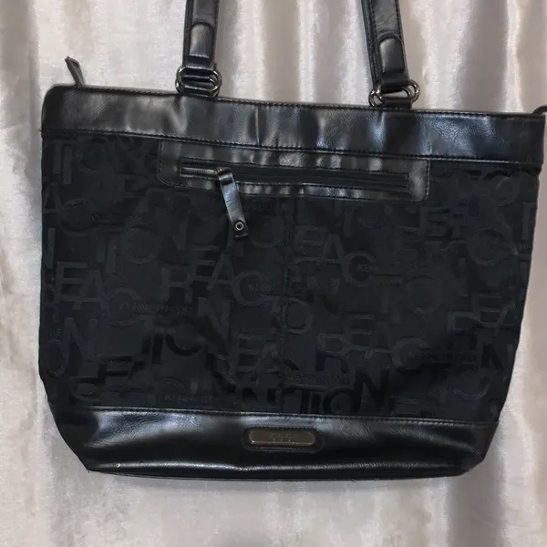 Reaction Women’s Black All Over Logo Laptop Tote - Image 2