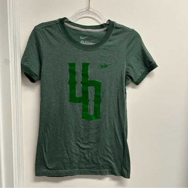 Nike Oregon Green Velvet Flocked Logo Tee - Image 2