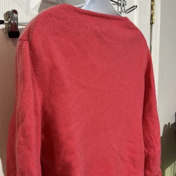 ‎Precious Fibers Cashmere pink sweater size L - Image 4