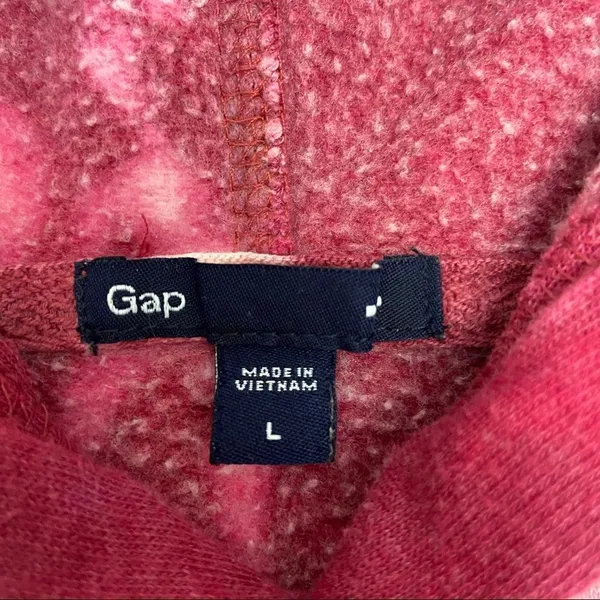 Distressed GAP The Eastern Atlantic 1969 Showdown Bleached Tie Dye Hoodie - Image 5