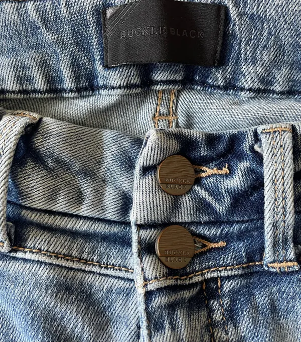 Buckle Black Bootcut Jeans - Image 7