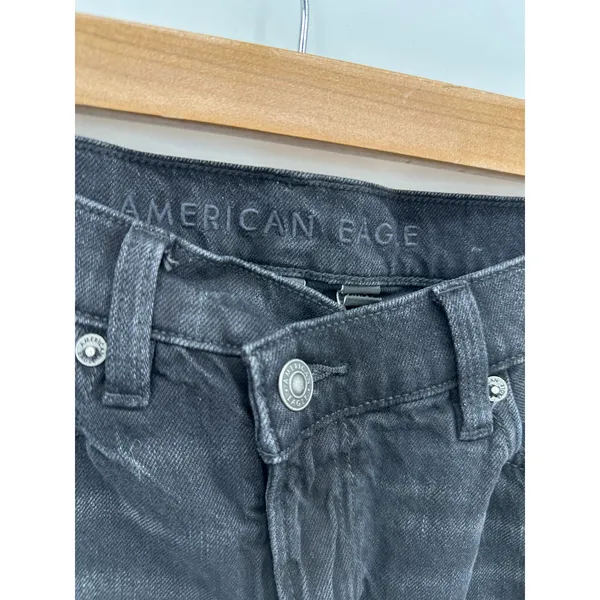 American Eagle Womens Strigid Super High Rise Baggy Straight Denim‎ Jeans Sz 4 - Image 8