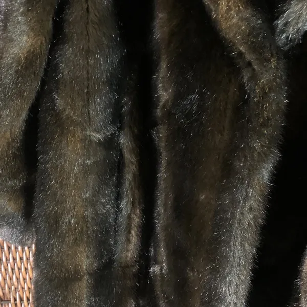 Vintage Faux Fur Long Coat Made in USA Size L - Image 5