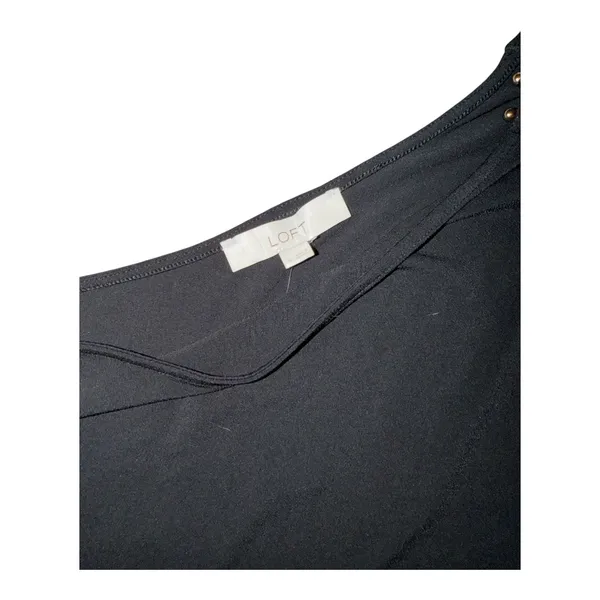 Loft Womens Black Asymmetrical One Shoulder Tank Top, Medium - Image 5