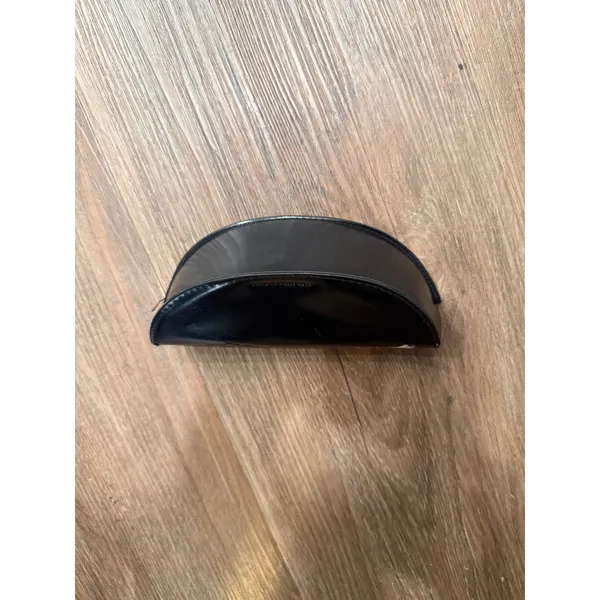 Versace Black‎ Medusa Embossed Sunglasses Case Semi Circle Hook and Loop Closure - Image 5