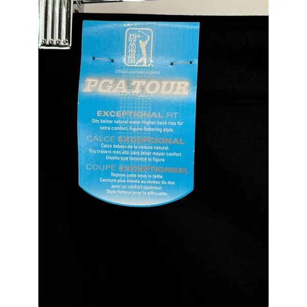 PGA TOUR Golf Skort Women's 16 Black Sunflux & Dryflux protection NWT Sport‎ - Image 6