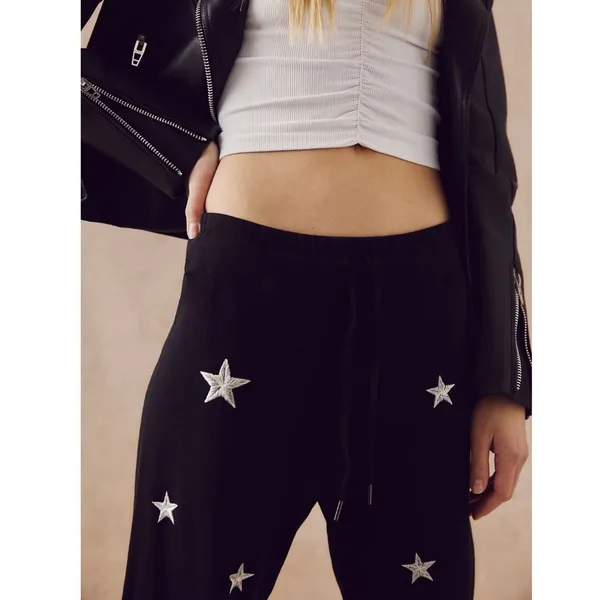 Free People Driftwood Stevie Star Joggers - Image 5