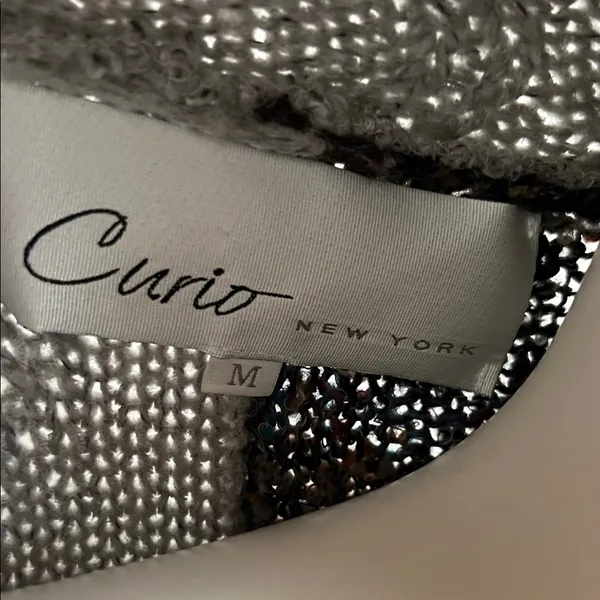 Curio Patchwork Cardigan Sweater oversized - Image 2