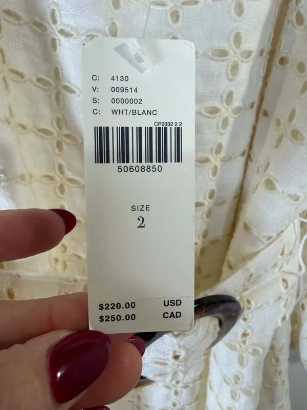 Maeve by Anthropologie White Eyelet Linen Belted Maxi Dress - Image 10