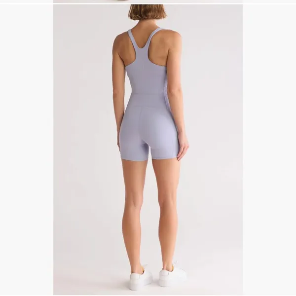 NWT Free People Never Better Runsie Romper Small, PLATINUM - Image 6