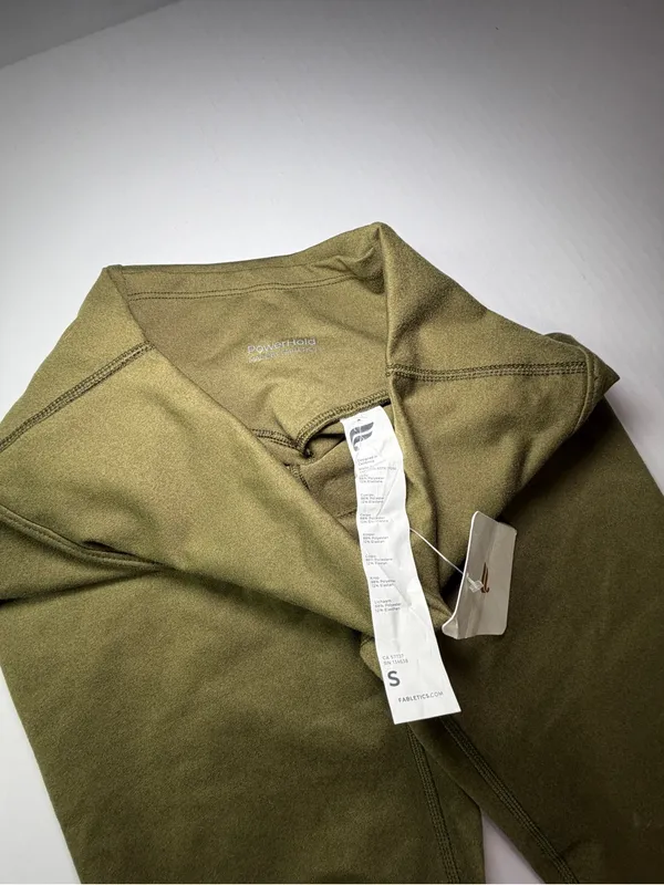 Fabletics Olive Green Performance Leggings - Image 2