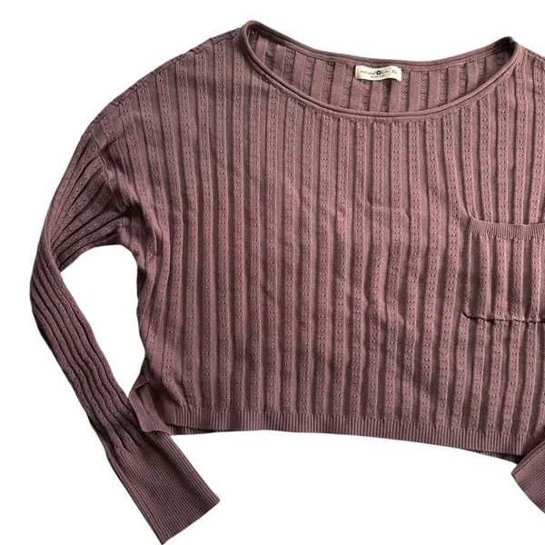 Natural Life Patti Ribbed Knit Layering Sweater XL Boho Chic Feminine Cottage - Image 6