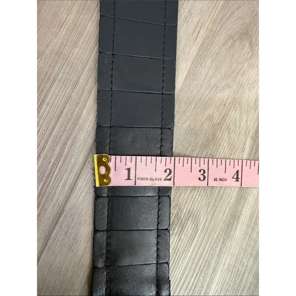 Punt Fibbia 100% genuine leather stretchy belt made in Italy NWT - Image 4