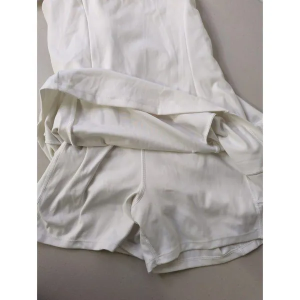 Victoria secret white romper sz Large L 1 pc tennis outfit stretchy stretch - Image 6