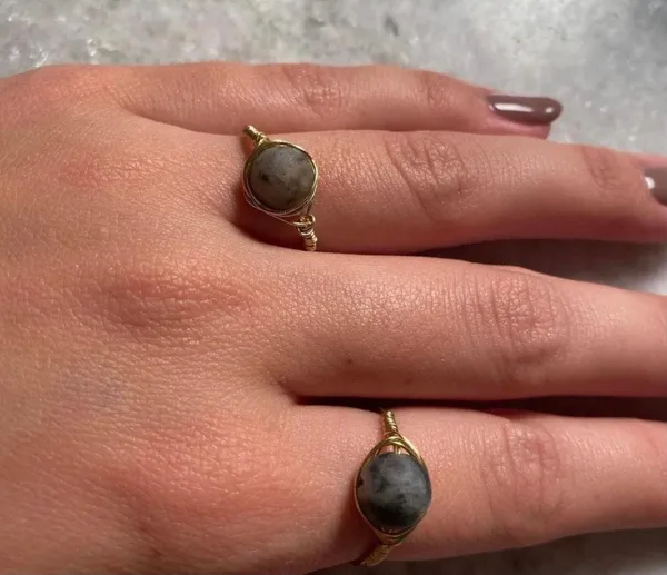 Handmade Ring Gray - Image 4
