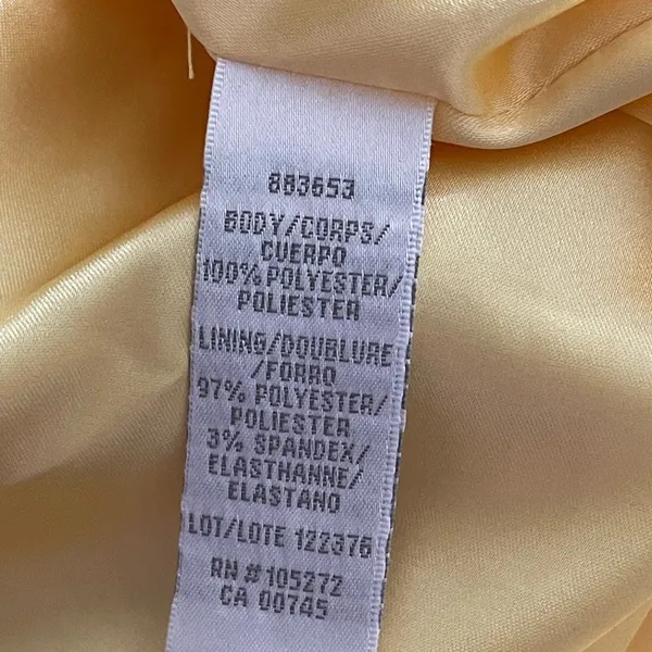 Theia Yellow Midi Dress‎ with Lace Detail - Image 11