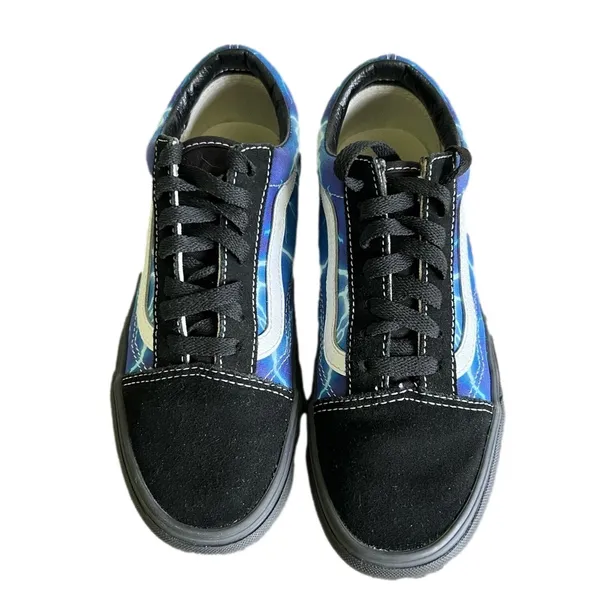 Vans Unisex Old Skool Skate Shoe Black Lightning Size 6.5 or 5 #961 - Image 2