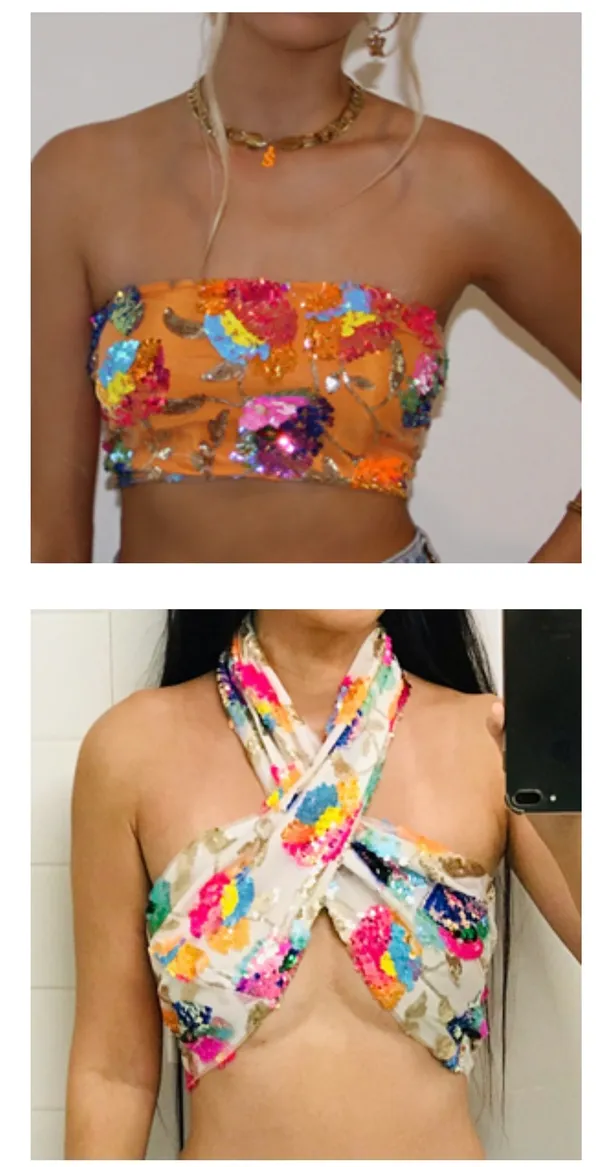 Sequin White Top Multiple - Image 8