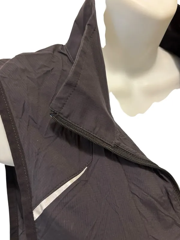 L.L. Bean Lightweight All~Sport Nylon Vest Sz S Reg Black Reflective Running - Image 4