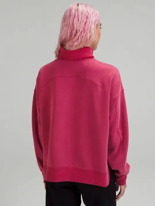 Lululemon Softstreme Turtleneck Pullover Pomegranate Size 8 - Image 2