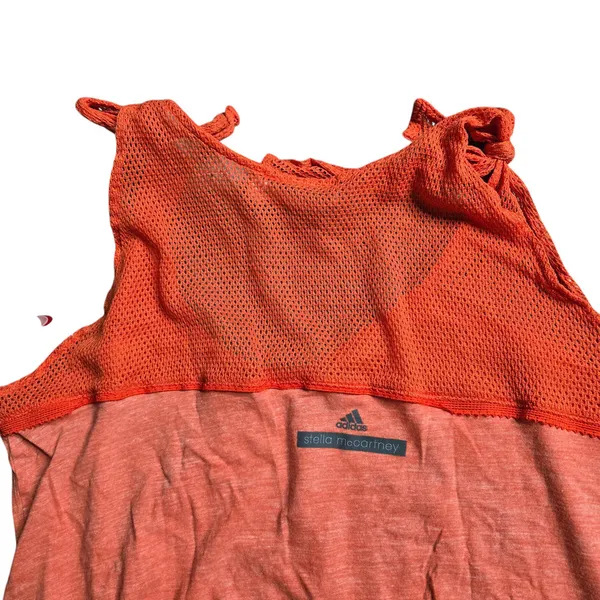 Adidas‎ by Stella McCartney Mesh Orange Tank Size: M - Image 5