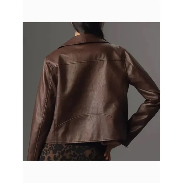 Anthropologie The Saige Faux Leather Moto Jacket - Image 2