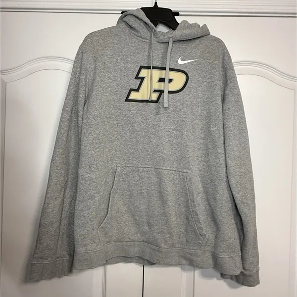 Nike Purdue‎ gray hoodie Women's Large - Image 2