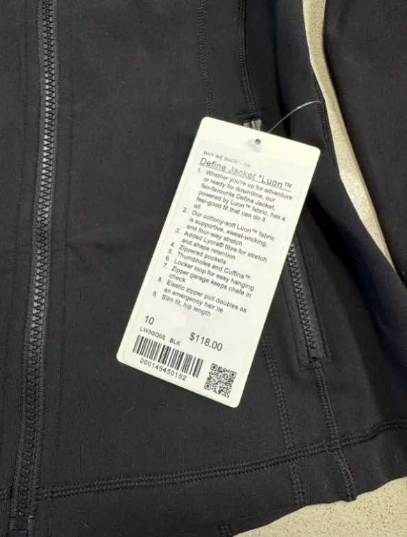 Lululemon Define Jacket Luon black - size 10 - Image 4