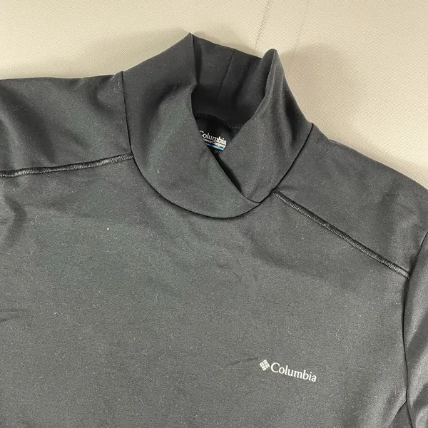 Columbia Sweatshirt Womens Medium Black High Neck Thumbholes Running Pullover - Image 2