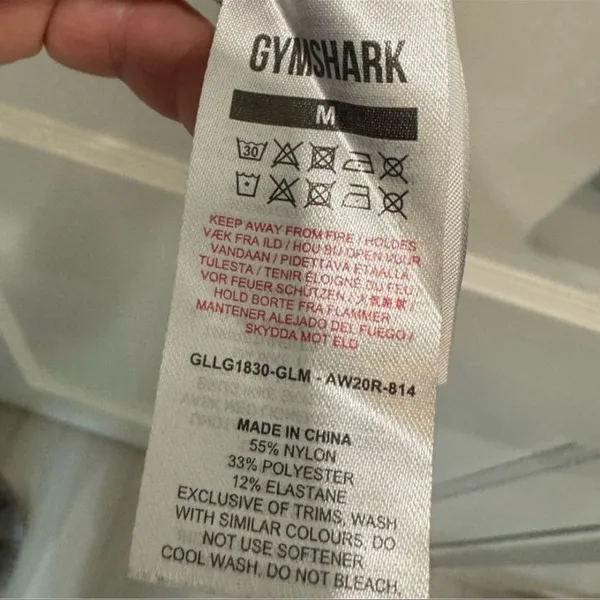 Gymshark Light Gray Vital Seamless Leggings - Size Medium - Image 6