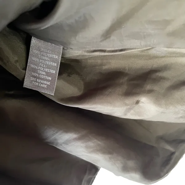 Johnston & Murphy Women's Size Large Army Green Quilted Belted‎ Coat - Image 7