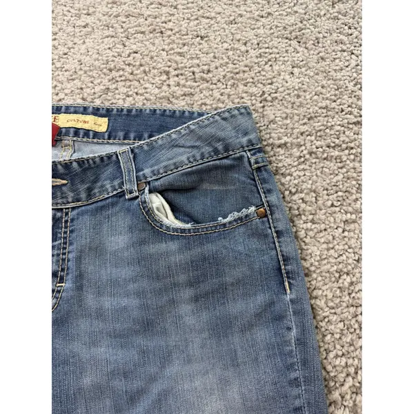BKE Denim Culture Bootcut Jeans Blue Medium Wash Stretch 34x31.5 - Image 6