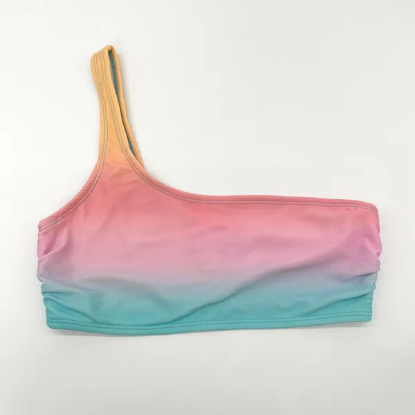 Cabana by Crown Ivy One Shoulder Bikini Top Medium Ombre Rainbow Beachy Indie‎ - Image 11