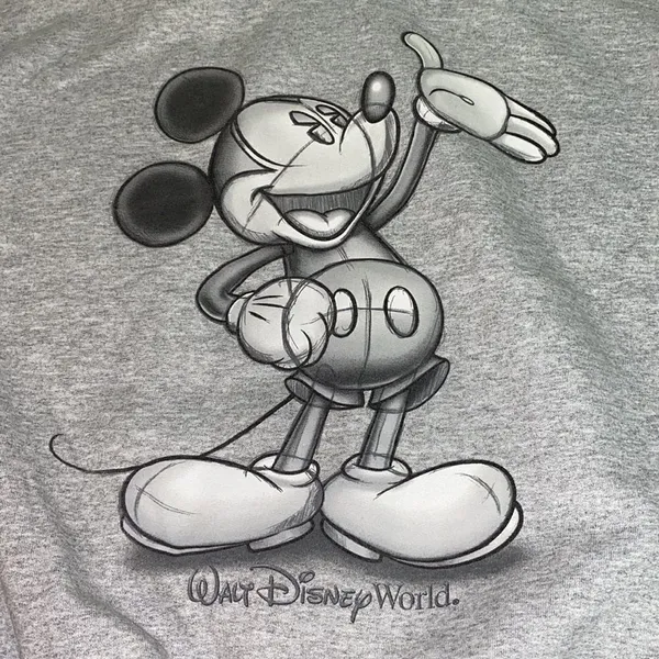 Walt‎ Disney World Mickey Mouse Zip Up Hoodie Size M C23 - Image 9