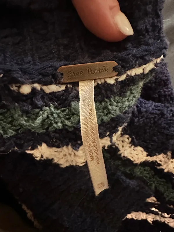 Free People Collar V-Neck Sweater - Image 4