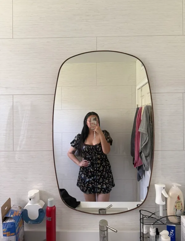 For Love And Lemons August Floral Bow Satin Lace Trim Mini Dress - Image 7