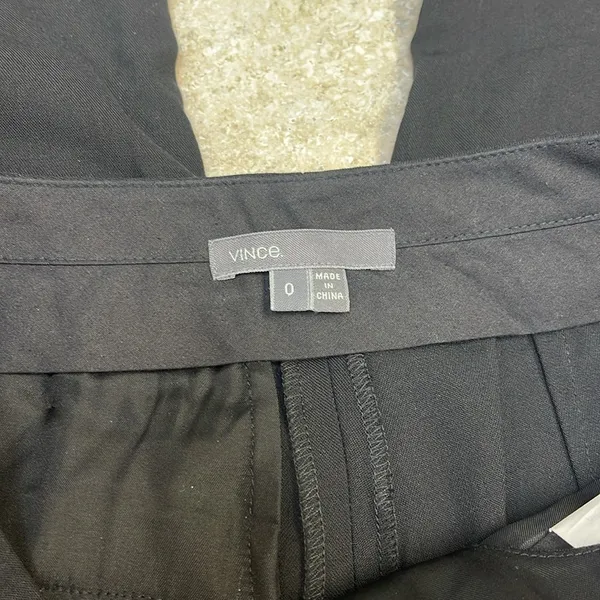 Vince Straight Leg Black Trousers - Image 3