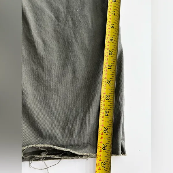 Anthropologie Pilcro Utility Slim Straight Leg Pants olive Green 32 - Image 8