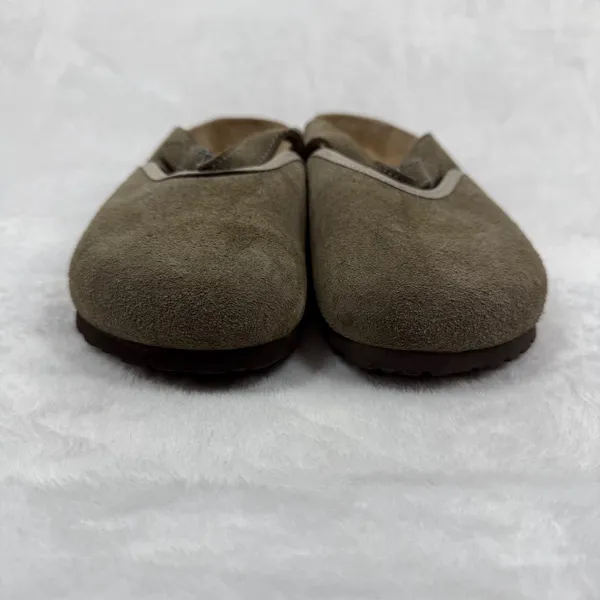 Birkenstock Mantova Suede Mary Jane Clogs Taupe 42 L11 M9 Narrow READ‎ - Image 2