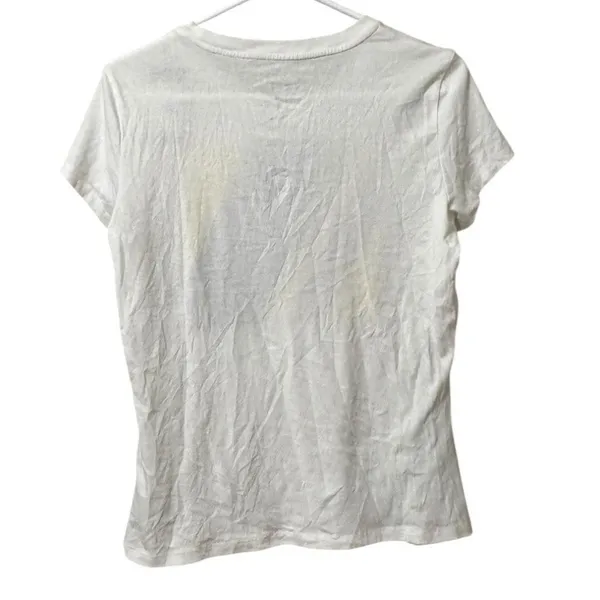 Armani Exchange AX Shirt Women Size Large Cotton Short Sleeve Graphic Print‎ NWT - Image 2