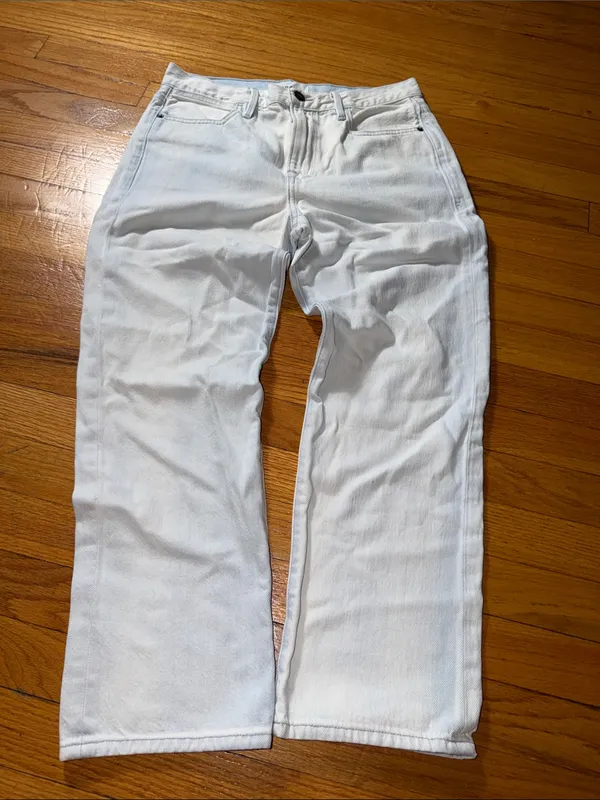 Frame Denim White Flare Jeans - Image 3