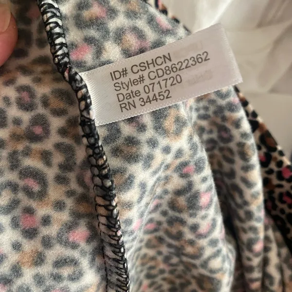 ClimateRight Womens Leggings XL Pink & Brown Cheetah Print Thick Waist 38 40 42 - Image 5