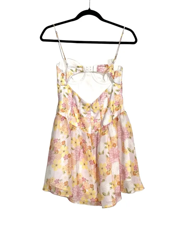 For Love & Lemons Carrie Floral Corset Mini Dress MEDIUM - Image 4