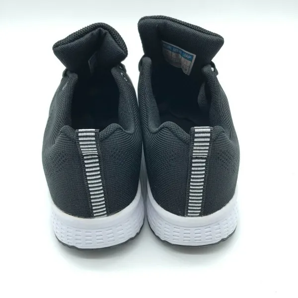 Fashion Womens Sneakers Athletic Mesh Lace Up Running Black Size 5 - Image 3
