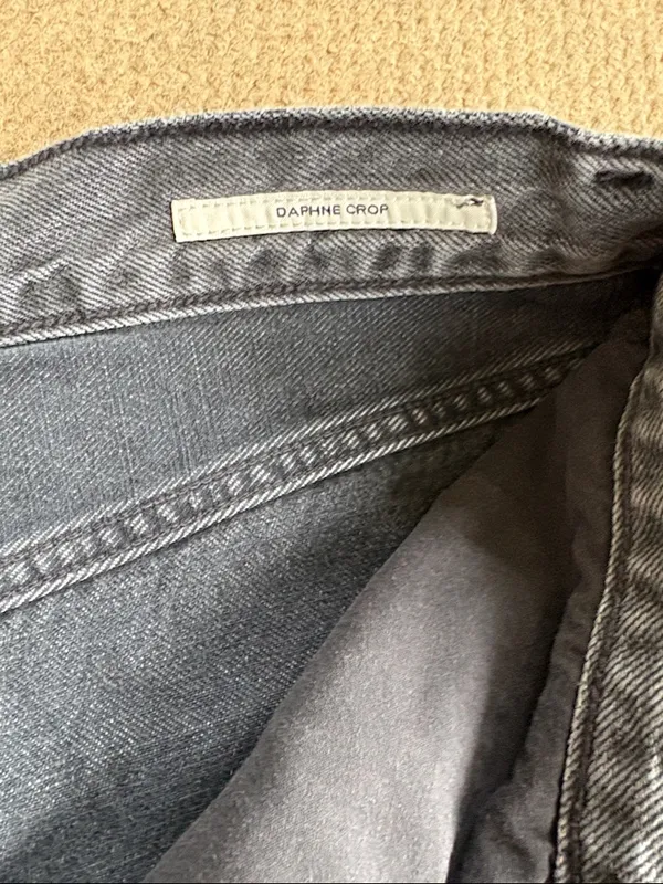 Citizens of Humanity Premium Vintage Daphne Crop Jeans Black Size 31 - Image 6